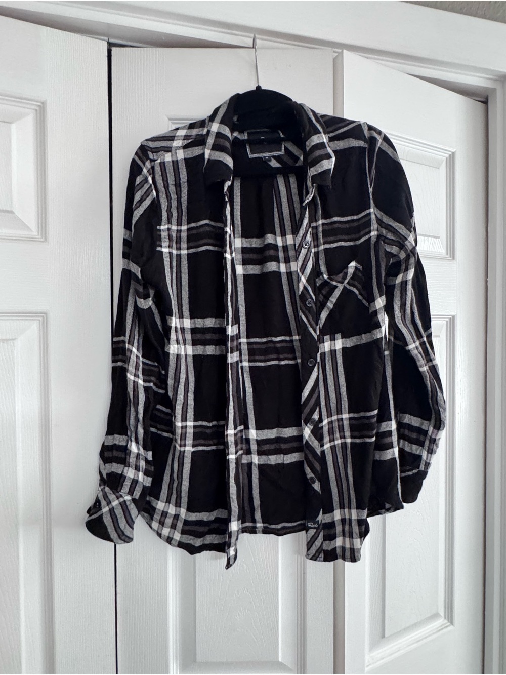 Rails Hunter Black & white plaid